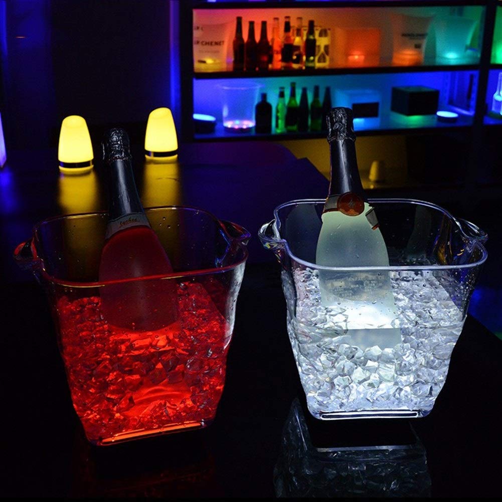 Amazon.co.jp: アイスバケット シャンパンバケツ 5L カラフル LED